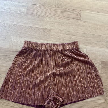 Kurze Shorts / Glänzig / Glitzer / Gold-Orange