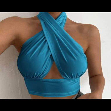 Blaues Top