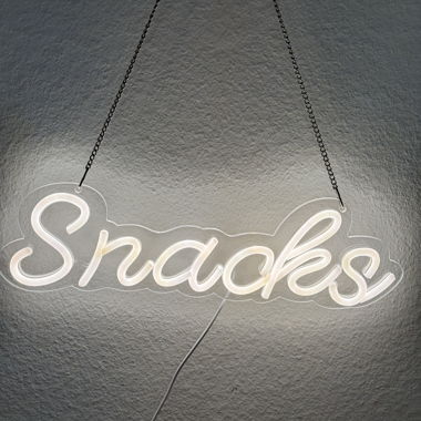 Leuchtschild "Snacks"