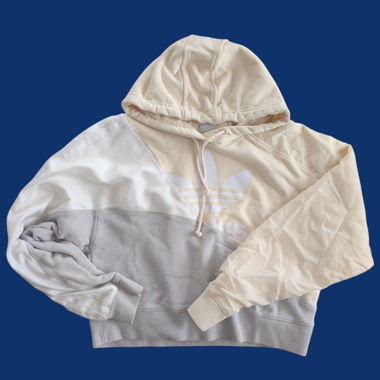 Felpa con cappuccio Adidas quasi nuova con mix di materiali