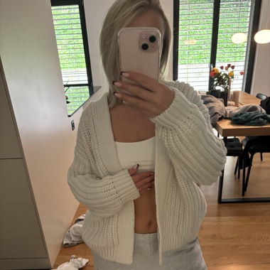 cardigan in beige