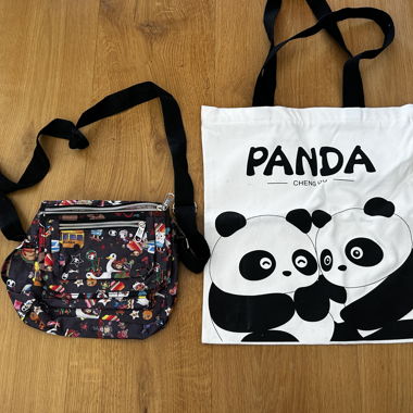 Set mit 2 Kinder-Tote- und Schultertaschen