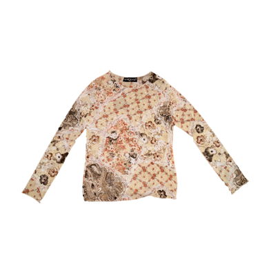 Langarmtop mit Blumenmuster