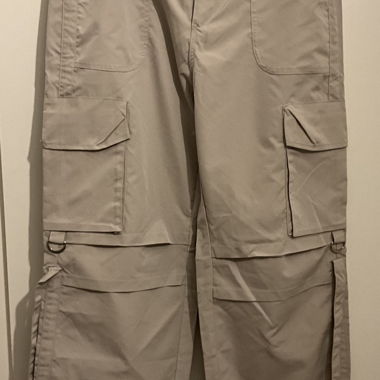 Pantaloni cargo crema 