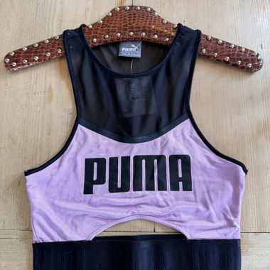 Top crop Puma in mesh