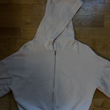 Pink Cropped Hoodie