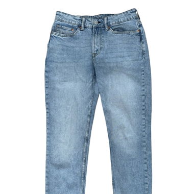 blaue Jeans-Hose Regular Fit Tapered (m,28/32,H&M)