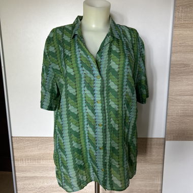 Camicia verde fantasia vintage