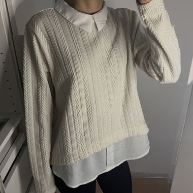 Blusa elegante in stile maglione