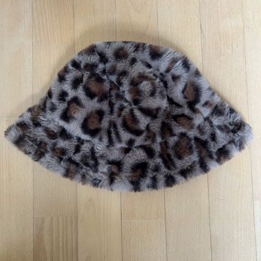 Cappello da pescatore soffice con motivo leopardo