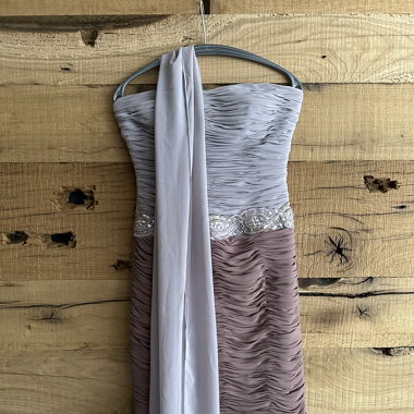 Cocktailkleid Zweifarbig