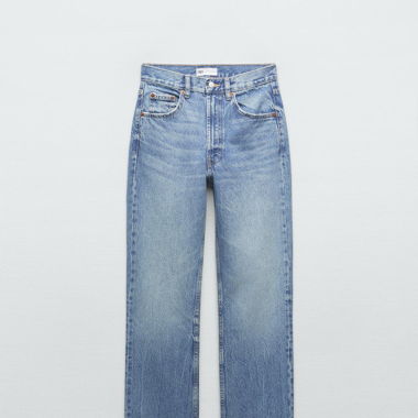 Jeans TRF Straight mit hohem Bund