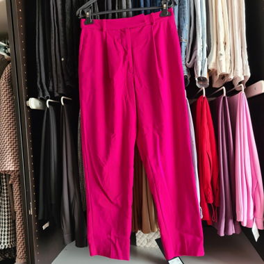Mango High Waist Pants Pink