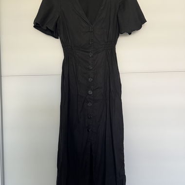 Abito midi nero Zara