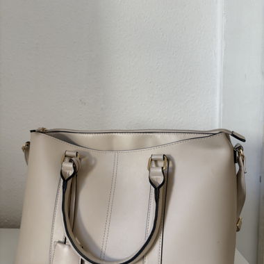 Beige Tragetasche