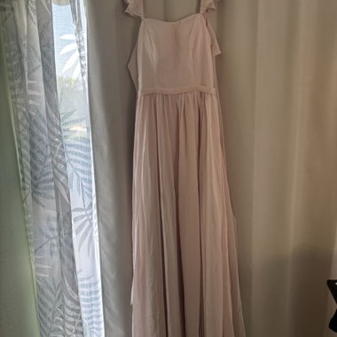 Pink Maxi Dress with Bow