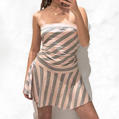Y2K stripped Dress 