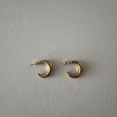 Gold-coloured Hoop Earrings