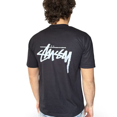 Stussy schwarzes T-Shirt Grösse M