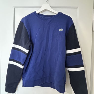 Felpa Lacoste girocollo blu