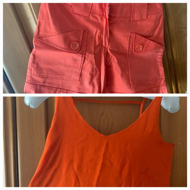 Cargo culotte and light bustier