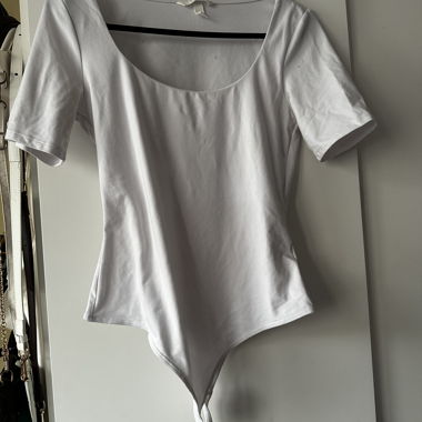 Body blanc manches courtes