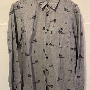 Camicia grigio-blu