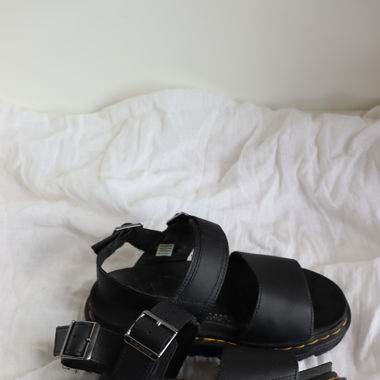 Dr. Martens Platform Sandals Voss Black Hydro
