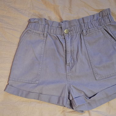 Short court violet taille élastique 