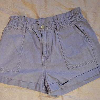 Short court violet taille élastique 