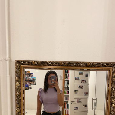 purple shirt