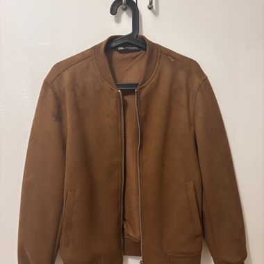 Leichte wildleder jacke
