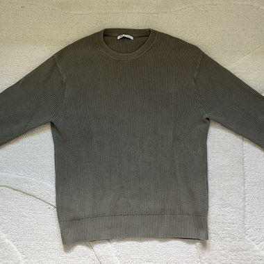 Pull en maille côtelée