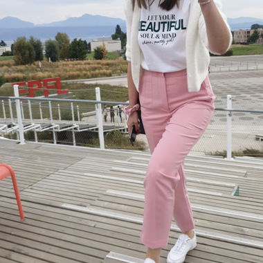 Pantalon rose 
