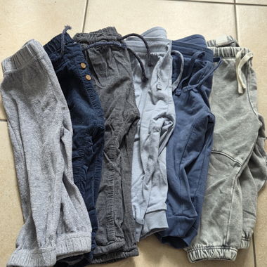 Confezione da 6 pantaloni da jogging 80 cm