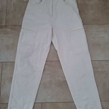 Weisse Cargohose Gr. 36