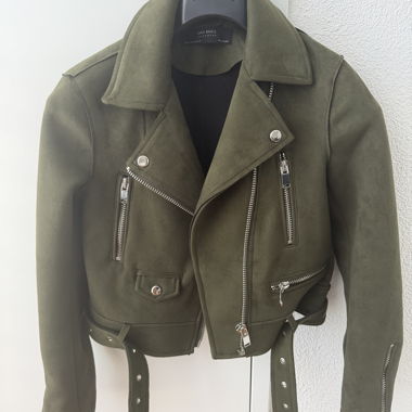 Olive biker jacket