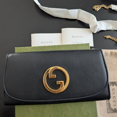 Chaîne de portefeuille en cuir Gucci
