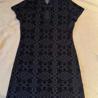 Black VICTIM dress