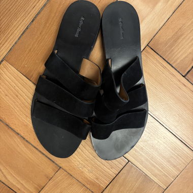 Sandales à enfiler noires