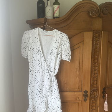 Robe portefeuille à pois mbym