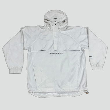 white Umbro raincoat vintage baggy-fit