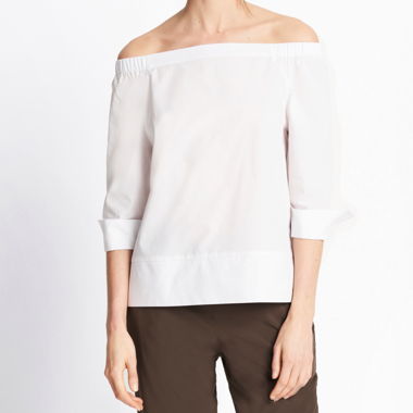 Someday offshoulder Bluse Gr. 38 weiss