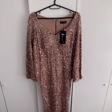 Abendkleid Gold, Grösse 36 (S)