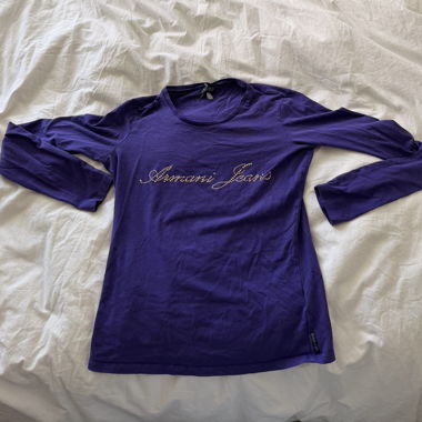 Haut à manches longues Armani Jeans violet