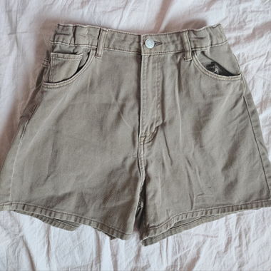 Short brun taille élastique 