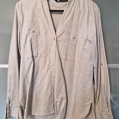 Blusa da donna ZARA grigia