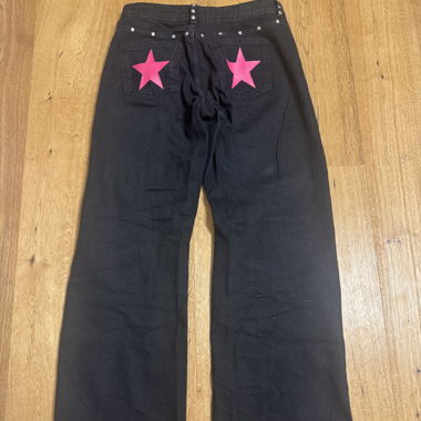 Jeans Bershka neri con borchie