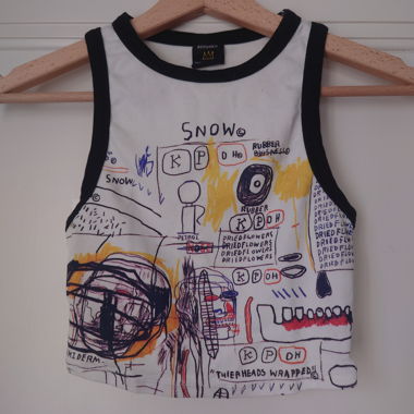 Bershka x Jean-Michel Basquiat débardeur