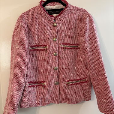 Veste courte style « Chanel » en tweed Zara Basic